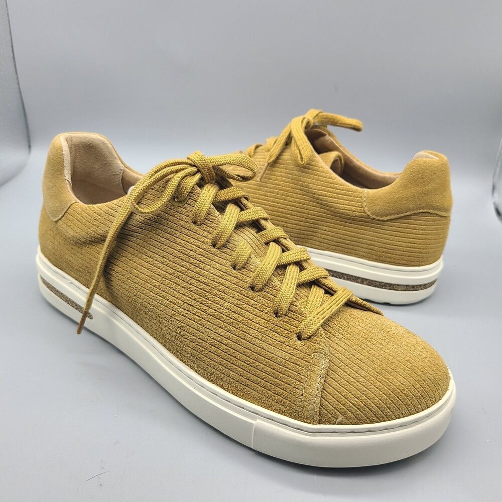Birkenstock Bend Low Unisex Sz 9/ 40 Lace Up comfort Shoes tan Corduroy NEW